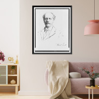Historic Framed Print, [Percival Lowell, head-and-shoulders portrait, facing front].R. Kastor.,  17-7/8" x 21-7/8"