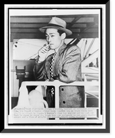 Felipe D'Aquino, half-length portrait, facing left, aboard the SS Trade Winds, leaving San Francisco for Japan, Historic Print