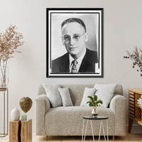 Historic Framed Print, [Rep. James B. Utt, head-and-shoulders portrait, facing front],  17-7/8" x 21-7/8"