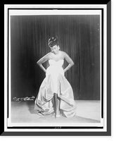 Celia Cruz, full-length portrait, facing front, on stage, Historic Print