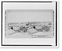 Historic Framed Print, Winter quarters of the rebel army, at Manassas, Va., 1862,  17-7/8" x 21-7/8"