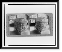 Greek Sarcophagus of Roman period, Nat. Museum, Athens, Greece, Historic Print