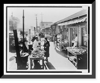 Seafood stalls at Fisherman's, San Francisco, Vintage Poster
