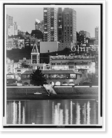 Vintage Street Scene - San Francisco - Partial view of Ghirardelli