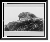 Historic Framed Print, Hong Kong - Kowloon city. Rock of King Sung.Mee Fong Studio, Hong Kong.,  17-7/8" x 21-7/8"