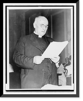 Historic Framed Print, [John A. Ryan, three-quarter length portrait, standing, testifying before joint House and Senate session],  17-7/8" x 21-7/8"