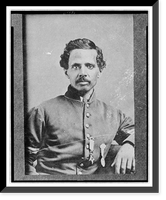 Historic Framed Print, [Powhatan Beaty, half-length portrait, seated, facing front],  17-7/8" x 21-7/8"