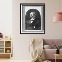 Historic Framed Print, [Sgt. William Carney, head-and-shoulders portrait, facing front],  17-7/8" x 21-7/8"