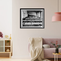 Historic Framed Print, [People working in Card Division, Library of Congress, Washington, D.C.],  17-7/8" x 21-7/8"