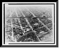 Aerial view of southwest Washington, D.C., mainly between Maryland and Delaware Avenues, with U.S. Capitol grounds in lower left, Historic Print