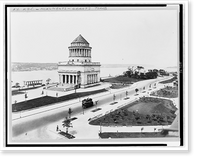 Historic Framed Print, [Bird's-eye view of Grant's Tomb, New York],  17-7/8" x 21-7/8"