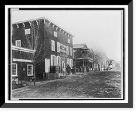 Historic Framed Print, [Street scene, with general store, Palmyra, Virginia],  17-7/8" x 21-7/8"