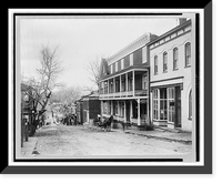 Street view, with Mansion Inn in foreground, Luray, Virginia, Antique Wall Art