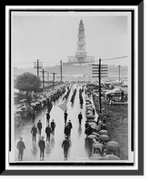 Masons marching at opening of the dedication services of the George Washington Masonic National Memorial Temple, May 12, 1932, Historic Print