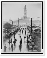 Masons marching at opening of the dedication services of the George Washington Masonic National Memorial Temple, May 12, 1932, Historic Print