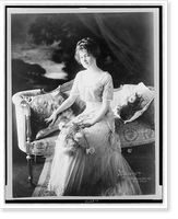 Dolorita O'Gorman, full-length portrait, seated, facing slightly left, holding flowers.Marceau, Vintage Wall Art