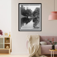 Historic Framed Print, Florida. Miami River, Rapids,  17-7/8" x 21-7/8"