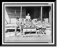South Carolina. Rock Hill. Group of Catawba Indians, Vintage Poster