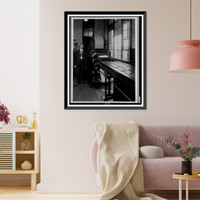 Vintage Americana Print - Benjamin R. Stickney standing next