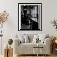 Vintage Americana Print - Benjamin R. Stickney standing next