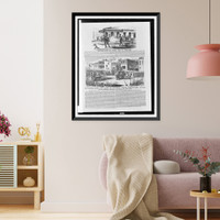 Historic Framed Print, Assassination of James King of William Surrender of Jas. P. Casey and Charles Cora to the vigilance committee, on Sunday, May 18th, 1856.Huestis.,  17-7/8" x 21-7/8"