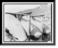 Historic Framed Print, Coolidge Dam, Phoenix, Arizona,  17-7/8" x 21-7/8"