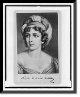 Madame de Sta&euml;l, head-and-shoulders portrait, facing left.E. Hader pinxit ; phot. u. Verl. v. Sophus Williams, Berlin W, Historic Print