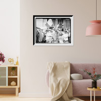 Historic Framed Print, On LA LORRAINE,  17-7/8" x 21-7/8"