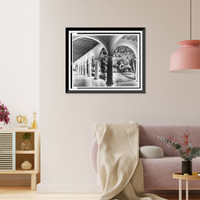 Havana, Cuba. Santa Clara Convent. One of the big patios, of the Santa Clara Convent, now occupied of the Public Works Department Classic, Antique Poster