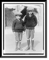 Historic Framed Print, [Two sons of Evalyn Walsh McLean, full-length, standing, facing front],  17-7/8" x 21-7/8"