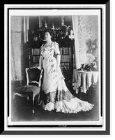Mrs. Thomas F. Walsh (Carrie Reed), full-length portrait, standing, facing left, with right hand on back of chair.Clinedinst, Washin., D.C, Vintage Wall Art