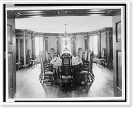 Historic Framed Print, [Interior of the Capitol, showing council chamber, Williamsburg, Virginia],  17-7/8" x 21-7/8"