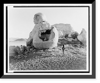 Stone mother, near Pyramid, Vintage Print