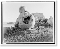 Stone mother, near Pyramid, Vintage Print