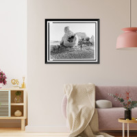Stone mother, near Pyramid, Vintage Print