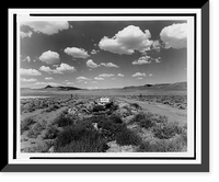 Contaminated waste disposal area" sign, near Nixon, Nevada", Vintage Poster