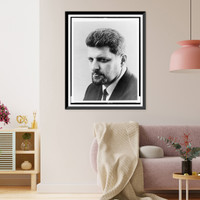 Historic Framed Print, [Paddy Chayefsky, head-and-shoulders portrait, facing left],  17-7/8" x 21-7/8"
