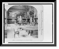 Historic Framed Print, A gambling hall at Monte Carlo - 2,  17-7/8" x 21-7/8"