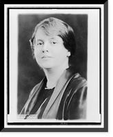 Historic Framed Print, [Mrs. Minnie Fisher Cunningham, head-and-shoulders portrait, facing slightly left].Harris & Ewing.,  17-7/8" x 21-7/8"