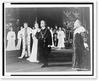 Act I, Scene 2 of Hamlet, showing (l to r), Claudius, Gertrude, Hamlet and Polonius, Mayakovsky Theater, Moscow, Russia Classic, Historic Print