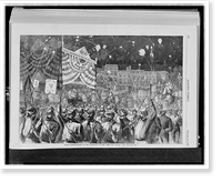 Grand demonstration of the democracy in New York City, October 5, 1868, Vintage Poster