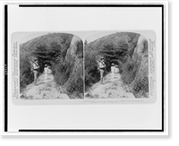 Historic Framed Print, Roadway leading to ridge on which hospital is located, Corregidor Island, Manila Bay, P.I.,  17-7/8" x 21-7/8"