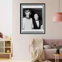 Historic Framed Print, [Capote party].Mel Finkelstein.,  17-7/8" x 21-7/8"