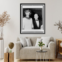 Historic Framed Print, [Capote party].Mel Finkelstein.,  17-7/8" x 21-7/8"