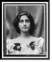 Vintage Portrait - Portrait of a woman in a floral dress adorned