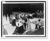 Queen Elizabeth II receiving the Spurs of Chivalry from the Lord Great Chamberlain during her coronation, Vintage Wall Art