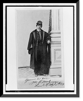 Joe B. Molyneaux, Union officer, full-length portrait, standing, facing front, Antique Print