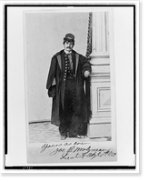 Joe B. Molyneaux, Union officer, full-length portrait, standing, facing front, Antique Print