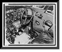 Cockpit of Amelia Earhart's plane showing the transmitter key from which she transmitted an urgent SOS Classic, Historic Reproduction