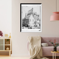 Historic Framed Print, Malines, Belgium .  Museum,  17-7/8" x 21-7/8"